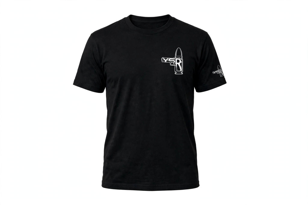 YSRLAURENT Signature Tee - Black