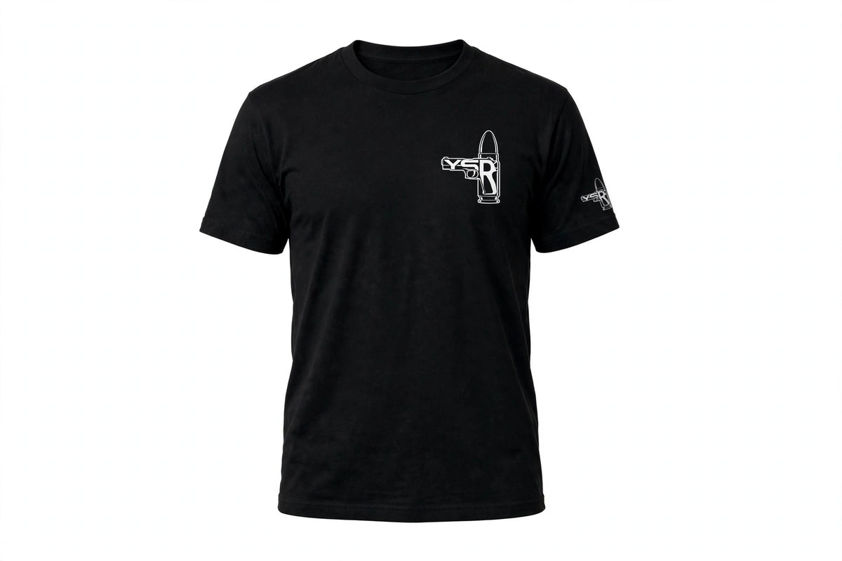 YSRLAURENT Signature Tee - Black